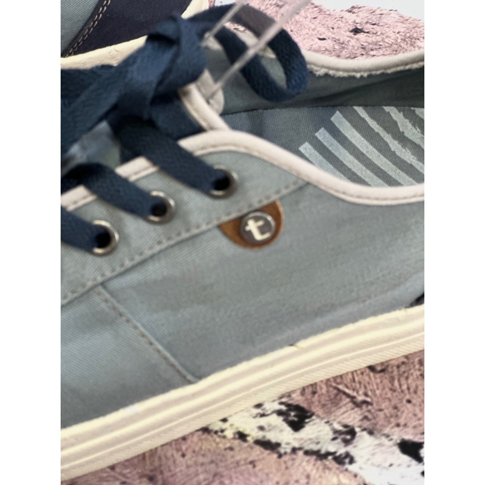 Taos Super Soul Mens Slate Blue Canvas Low Top Sneakers Size 10 Everyday Classic - Picture 10 of 16